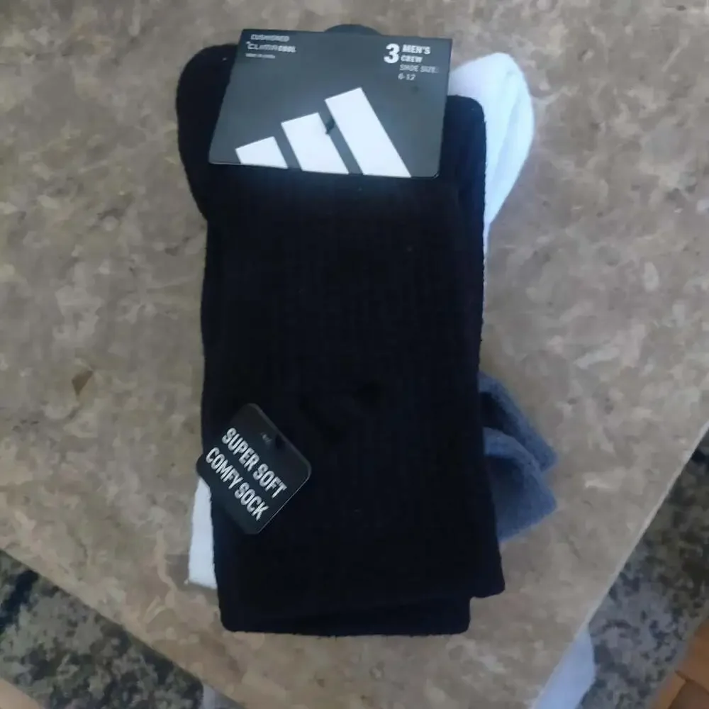 Adidas Men's Black Socks